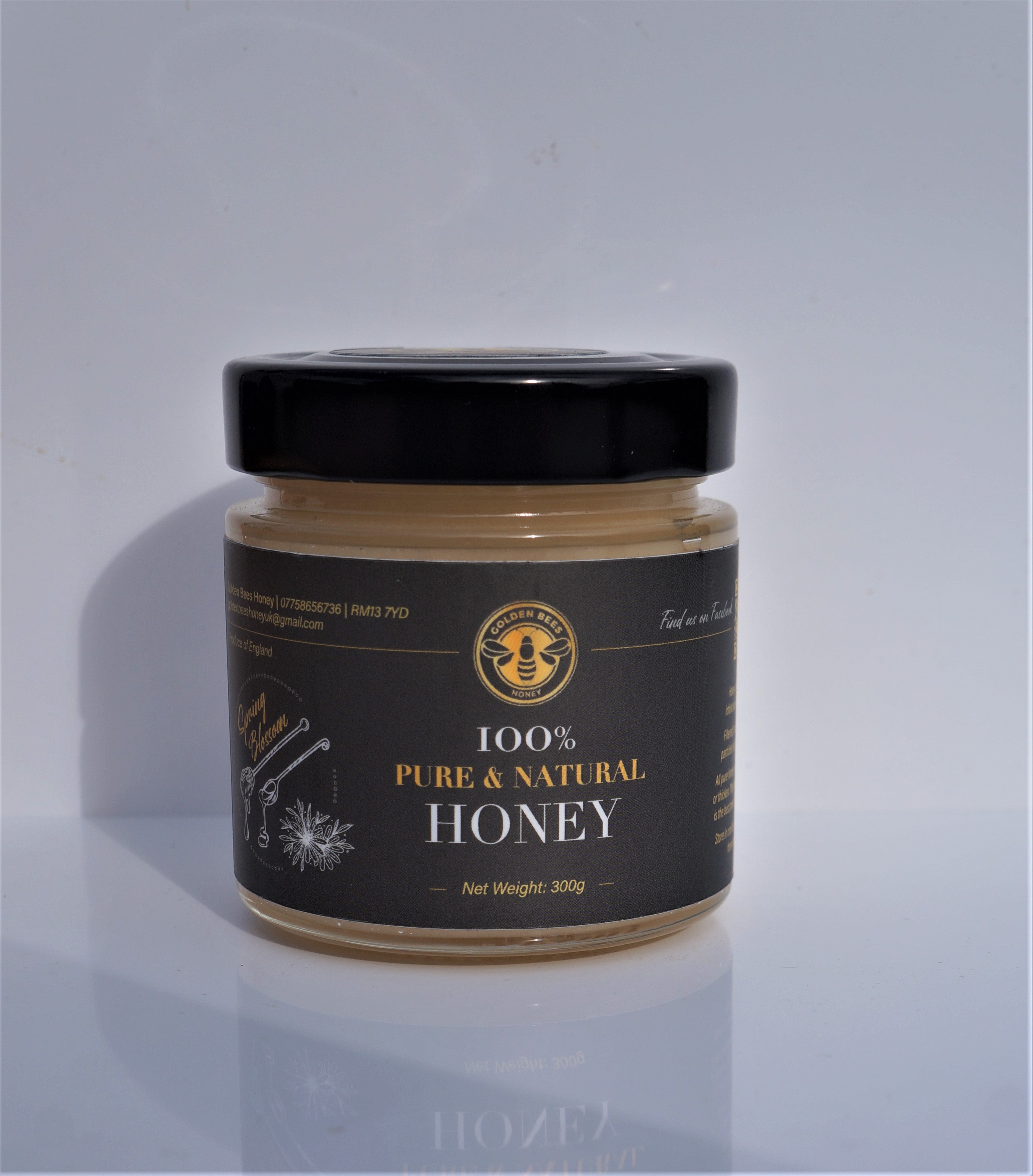 100% Natural & Pure Spring Blossom Honey 300g image 1