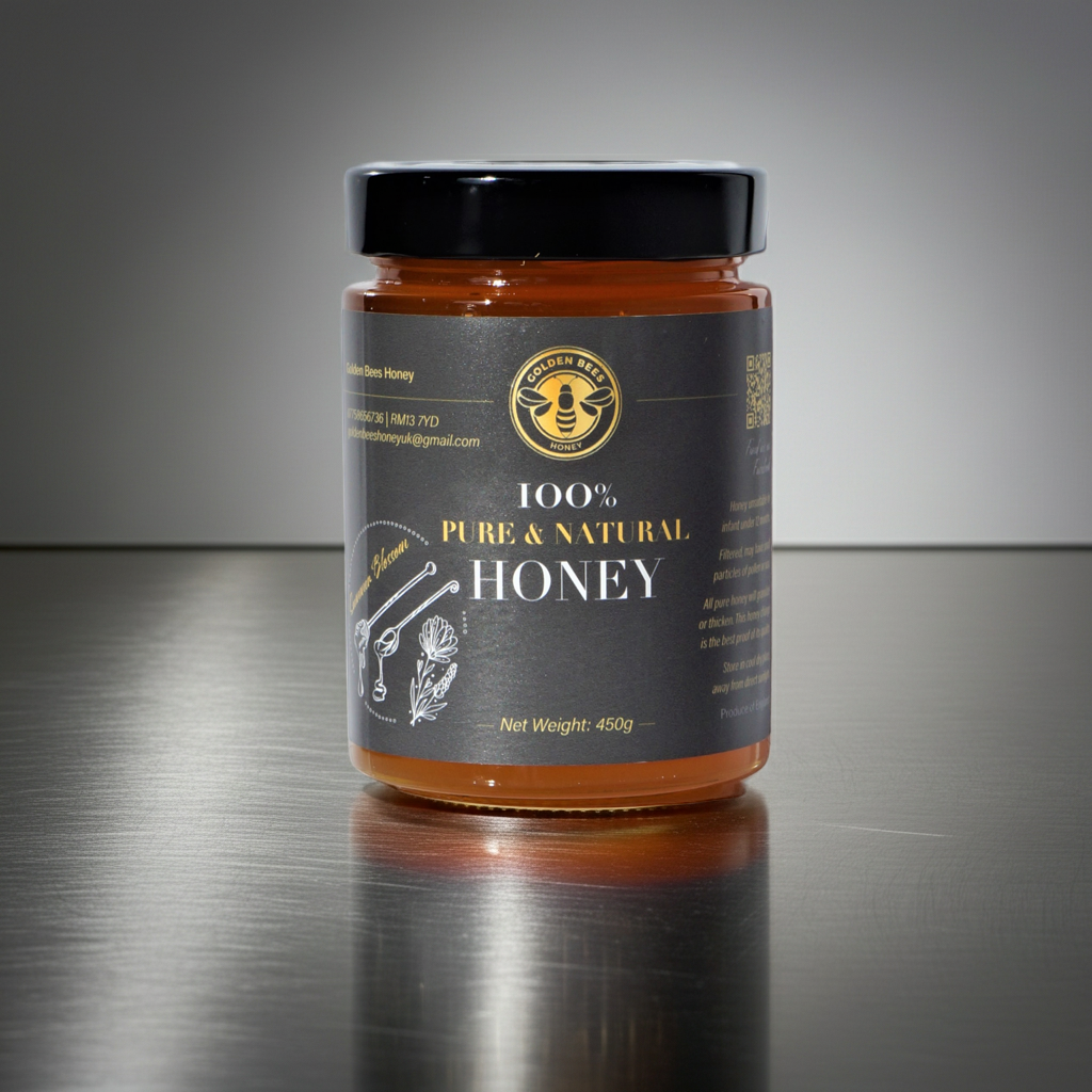 Golden Bees Summer Honey 450g | Raw Essex Wildflower
